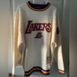Mitchell & Ness Lakers Hardwood Classic Sweater  sz 52